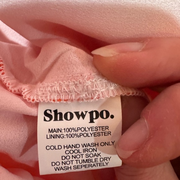 Showpo Brailey Midi Orange White Dress NWT Sz 2 - Picture 9 of 9